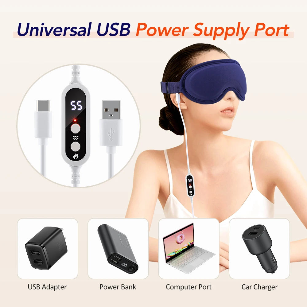 3D Electric Heating Eye Massager Mask