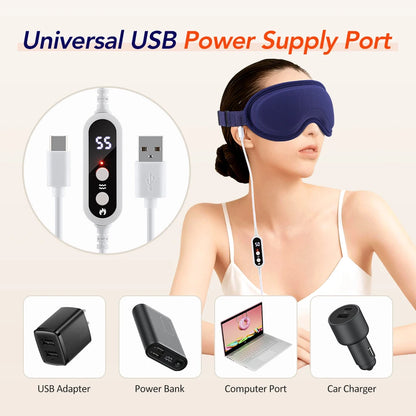 3D Electric Heating Eye Massager Mask