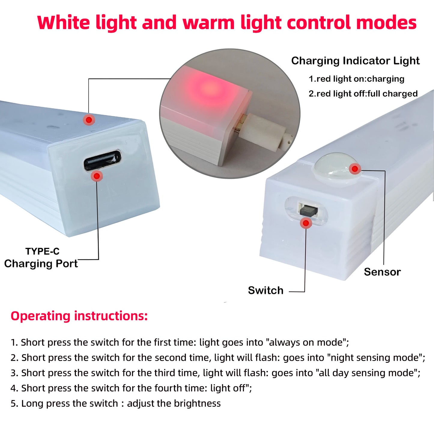 Wireless Motion Sensor LED Night Light