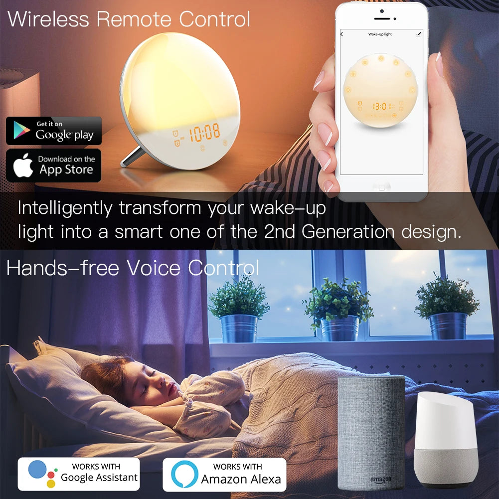 WIFI Sunrise Alarm Clock with Smart Light