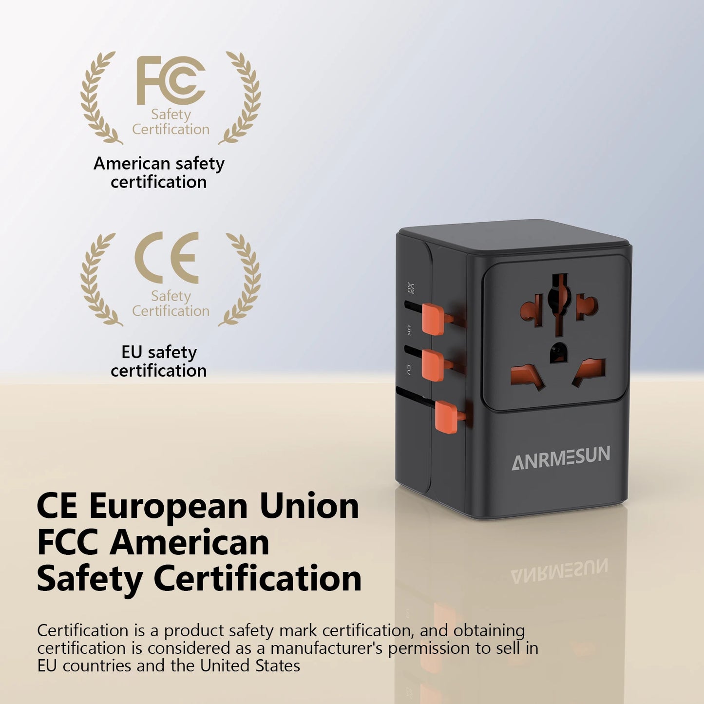 All-in-One International Travel Adapter Fast Charger