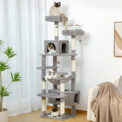 Large Cat Tree Tower with Scratching Posts