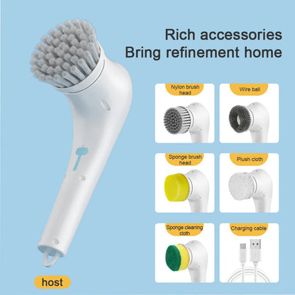 USB Rechargeable Handheld Cleaning Brush
