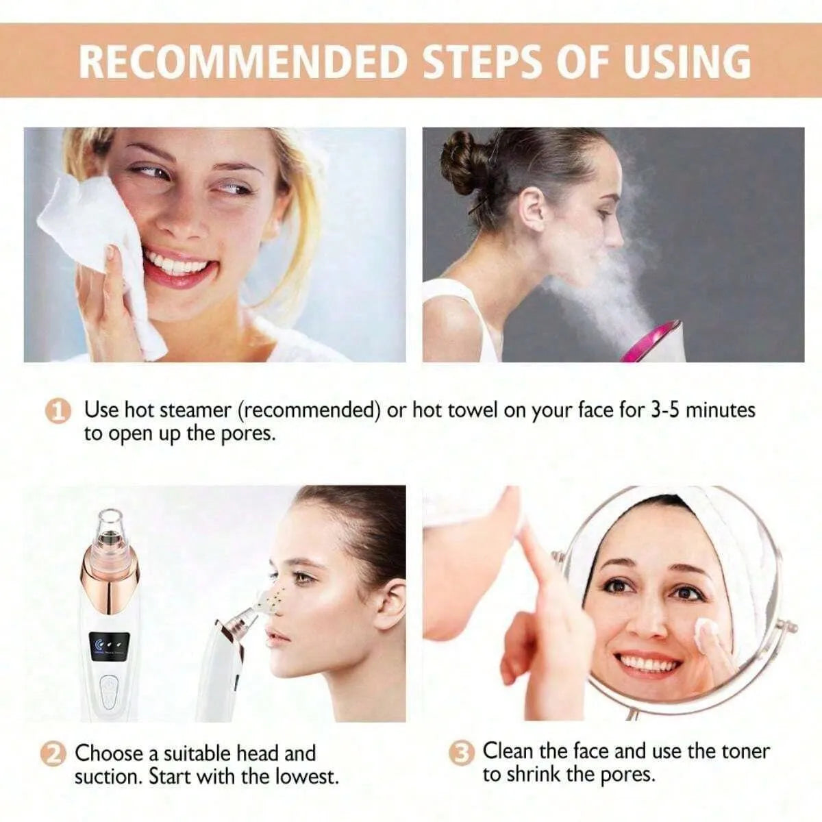 Electric Blackhead Remover Pore Vacuum
