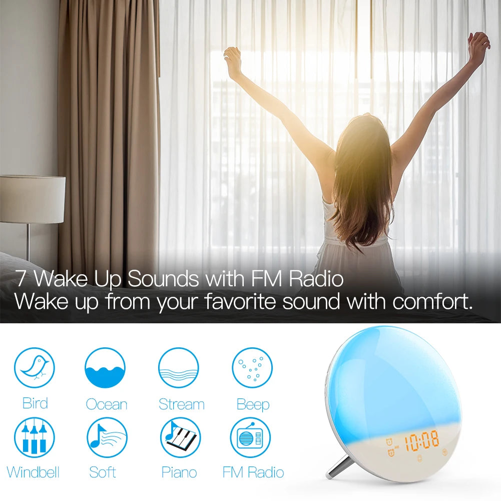 WIFI Sunrise Alarm Clock with Smart Light