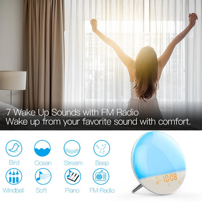 WIFI Sunrise Alarm Clock with Smart Light