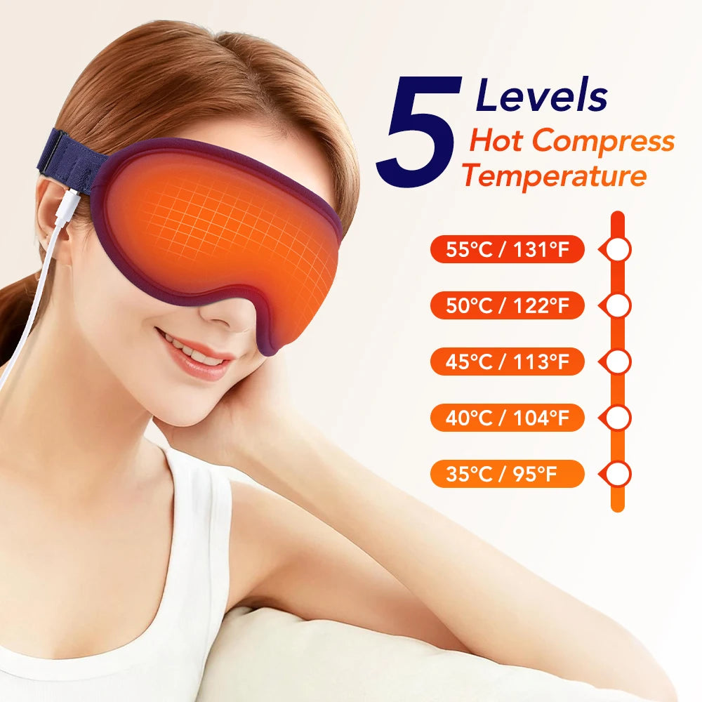3D Electric Heating Eye Massager Mask