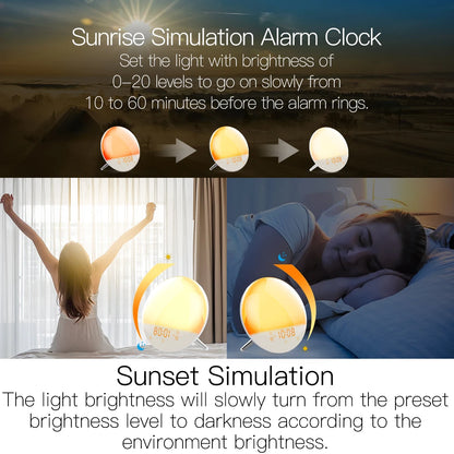 WIFI Sunrise Alarm Clock with Smart Light