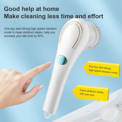 USB Rechargeable Handheld Cleaning Brush