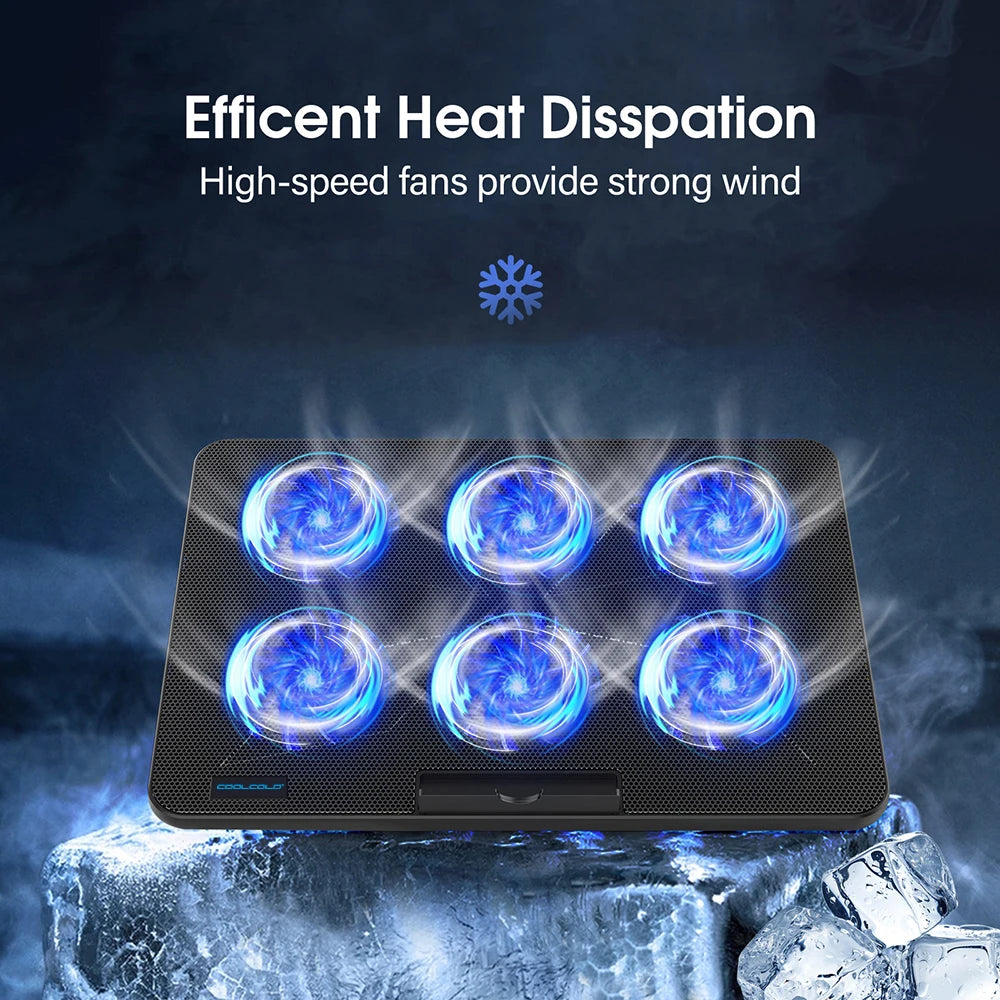 Laptop Cooling Pad with 6 Fans