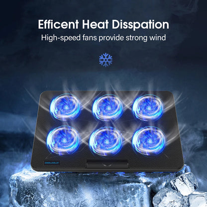 Laptop Cooling Pad with 6 Fans