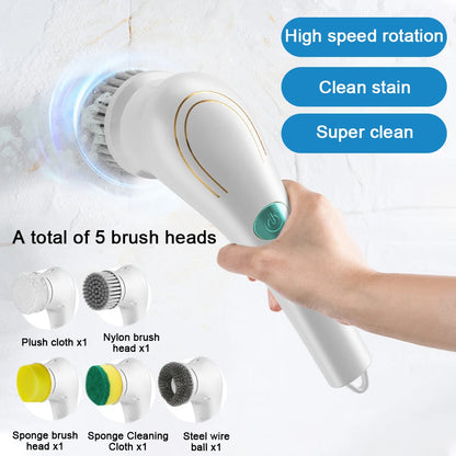 USB Rechargeable Handheld Cleaning Brush
