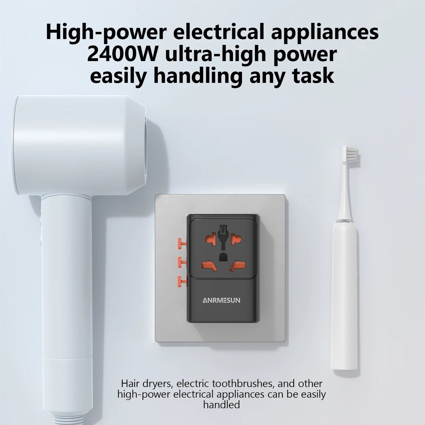All-in-One International Travel Adapter Fast Charger